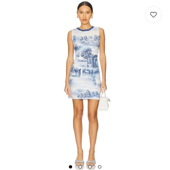 Alice + Olivia Women's Wynell Toile De Jouy Print Mini Dress NWT Size 6 - Picture 1 of 16